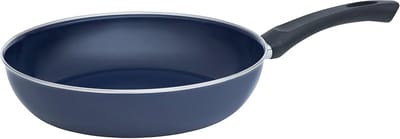 Granny Pan 28 cm - Zwart/Blauw, Perfect voor Energiezuinig Koken