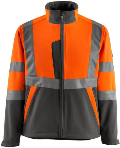 Mascot Safe Light Softshell jas 15902-253 - hi-vis oranje/donkerantraciet - 2XL