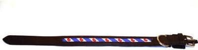 1112 HB Hondenhalsband 'Friesch' Zwart 40cm - valt klein