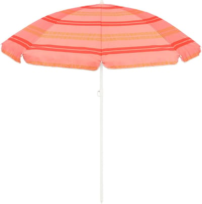 Mica Decorations Stripe Strandparasol - H180 x Ø160 cm - Lichtroze