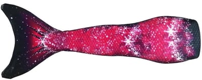 Mermaid Sisters zeemeerminstaart voor meisjes - Roze/Zwart - Maat 104-122 - Zeemeermin zwemkleding