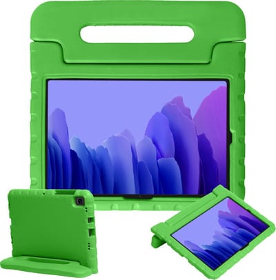 Hoesje - Geschikt voor Samsung Galaxy Tab A7 (2020) - Kinderhoes Shockproof Bumper - Kidsproof Case - Tablethoes - Kinder Hoes Cover - Groen
