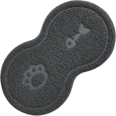 Napmat voor Huisdieren met Antislip Ondergrond, Waterdichte Voeder Mat voor Katten en Honden, 45 x 25 cm, Grijs