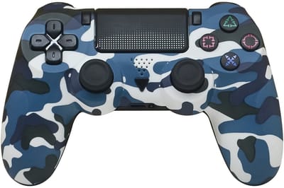 Draadloze Gaming Controller V2 - Geschikt voor Playstation 4 / PS4 - Camouflage Blauw