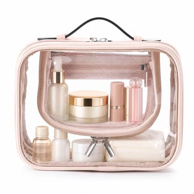 VHV - Toilettas - Transparante make-up tas - Reistoilettas - Waterdichte organizer - Voor cosmetica badkamer en reizen