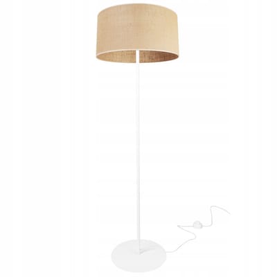Light Home JUTA - Vloerlamp Staande Lamp - Stoffen Kap Ø40 cm - Lichtgrijs