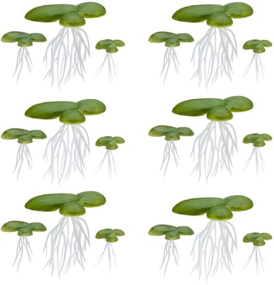 Solidchoice - Dailygoody - Zwemplanten - Plastic Aquarium Zwemplanten - Voor Minivijver - Waterlelieplanten - Decoratie voor Vistank - Groene Eendengras