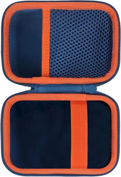 Duurzame Hard Travel Beschermtas voor JBL Go 5/4/3 Draagbare Speaker - Blauw, Schokbestendig en Compact