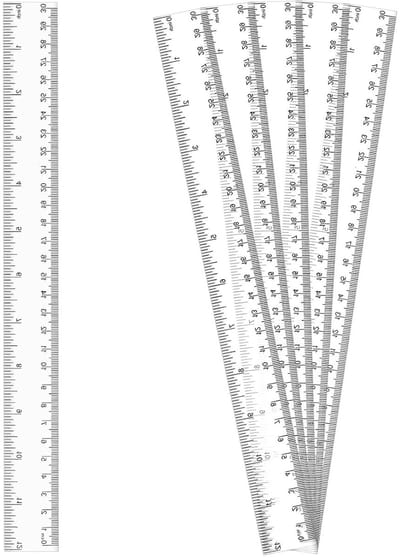 80 Stuks 30 cm Transparante Liniaal, 12 Inch Plastic Multipack voor Kantoor en Architectuur, Precisie en Duurzaamheid