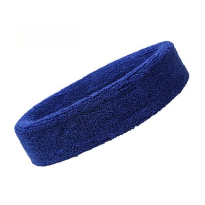 Zweetbandje - Hoofdband - Sweatband - Sportband - Fitness band - Badstof - Blauw - Jonyx