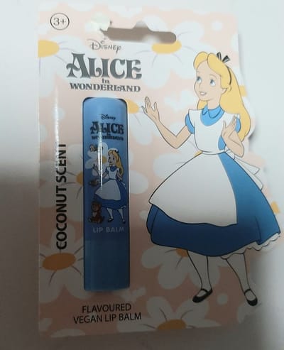 Disney vegan lippenbalsem - Alice in wonderland - coconut - kokos - 4,3 gram - lipbalm - lipstick kokosnoot
