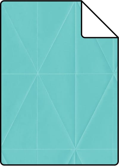 Proefstaal Origin Wallcoverings behang grafische vorm turquoise - 26,5 x 21 cm - 347234-S