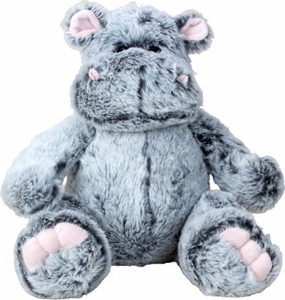 Nijlpaard knuffel van zachte pluche - speelgoed dieren - 32 cm - Knuffeldieren