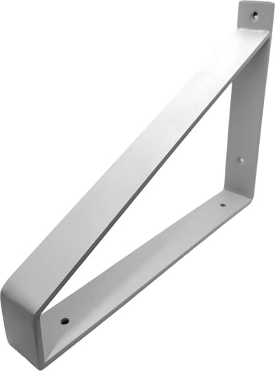 Maison DAM 1x Klassieke Plankdrager - Wandsteun – 30cm – Wit - incl. bevestigingsmateriaal + schroefbit