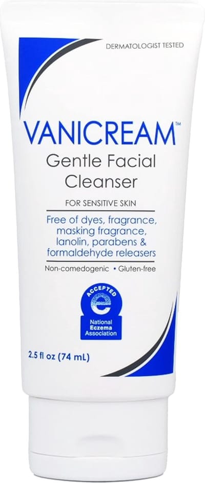 Vanicream, zachte gezichtsreiniger, voor de gevoelige huid, geurvrij - 74 ml