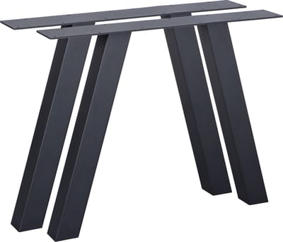 WOOOD Tablo A-Poten Tuin - Metaal - Zwart - Set van 2