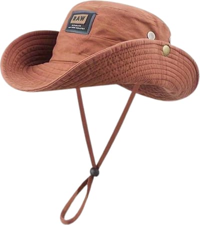 Nivard Zonnehoed - Reishoed - UV Beschermende Hoed - Bucket Hat - Festival - Pet - Hoedje Voor Dames & Heren - Hoofdbescherming - Bruin