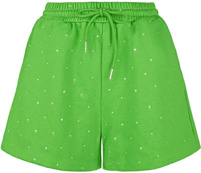 Comfortabele Katoen Vrouwen Casual Shorts met Trekkoord - Groen - Maat S
