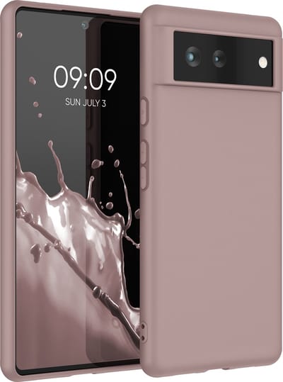 kwmobile telefoonhoesje geschikt voor Google Pixel 6 - Hoesje voor smartphone - Back cover in licht oudroze