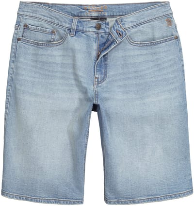 STHUGE - Heren - Jeans bermuda 5-pocket Baggy Fit - Gebleekt denim - Maat 52