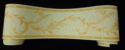 Groen goud behangrand border