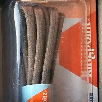 2.5 mm x 90cm Grijs - Ronde wax Fashion veter Katoen 68