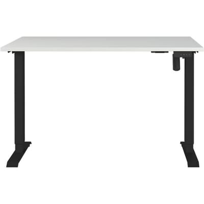 Profi 2.0 bureau, elektrisch in hoogte verstelbaar, B 1200 x D 800 x H 710 - 1190 mm, lichtgrijs/zwart