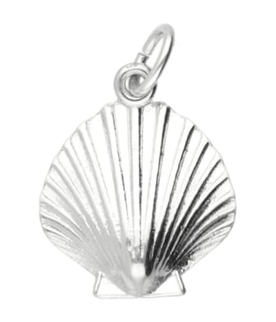 Zilveren Sint Jacobschelp kettinghanger