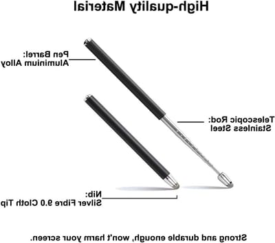 Telescopische Presentatie Pointer en Touchscreen Stylus Pen voor School en Kantoor, Extendable Hand Pen voor Effectieve Presentaties en Notities