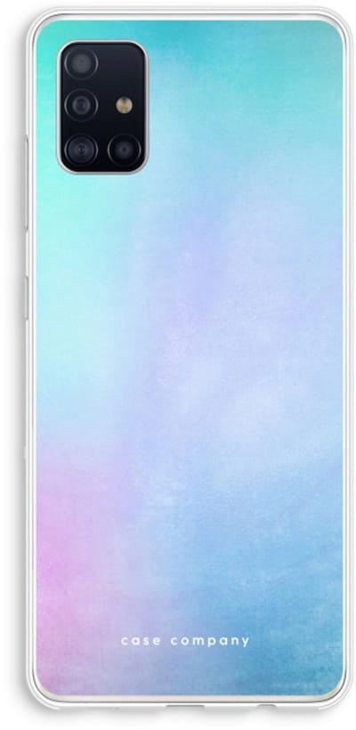 Hoesje geschikt voor Samsung Galaxy A51 4G hoesje - Mist pastel - Soft Cover Telefoonhoesje - Bescherming aan alle Kanten en Schermrand