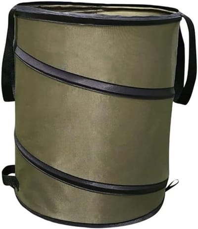 Opvouwbare Tuintas - Tuinafval Container - Gazononderhoud Tuinieren - Stevige Handgrepen - 170 Liter - Groen