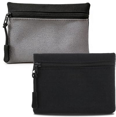 Dailygoods- Portemonnees 2 Stuks - Mini-Opbergdoosje - Draagbare Opbergtas - Waterdichte Oxford-Stof - Compacte Vorm - Multifunctionele Opbergruimte