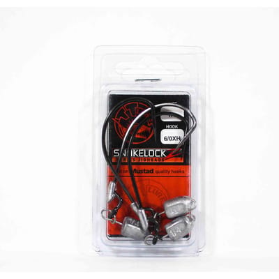 Tackle Tactics TT SnakelockZ jigkop 1/4 oz 6/0 XH 3/pak (6580) black