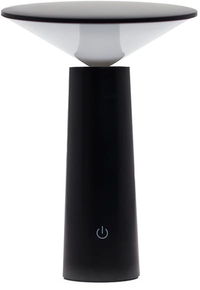 Touch Lamp - Black Mushroom- adjustable - pattern light USB (C) - Rechargable (2000 Watt)
