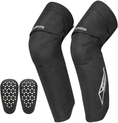 Fleece Knieverwarmers met Uitneembare Bescherming - Winddicht & Warm voor Fietsen en Motorrijden