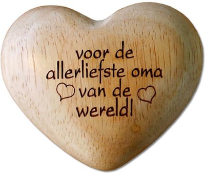 Allerliefste Oma - Houten Hart