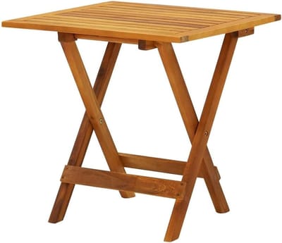 Ronde Bistrotafel - Kleine bijzettafel - Terras en tuin - Massief acaciahout - Ø46x47 cm - Bruin
