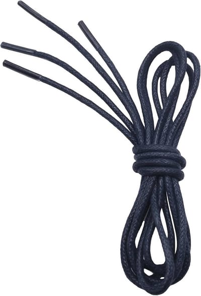Dailygoods- Gewaxte Veters 2,5 mm - Ronde Veters - Geschikt voor Oxford/Schoenen - Nette/Schoenen - Leren/Schoenen - Verstelbare Lengte - Schoenveters