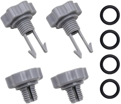 Dailygoods- Vervangingsset voor Intex Filterpompen - Vervangende Accessoires - Ontluchtingskleppen/Sedimentontlastkleppen - O-ringen - ABS Materiaal - 4 Stuks - Filterpompaccessoires