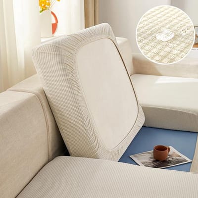 Waterbestendige Jacquard Bank Zitkussenhoes Voor Woonkamer Jonge Studenten Meubelbeschermer Polar Fleece Stretch Bankhoezen Afneembaar Back Cushion Cover