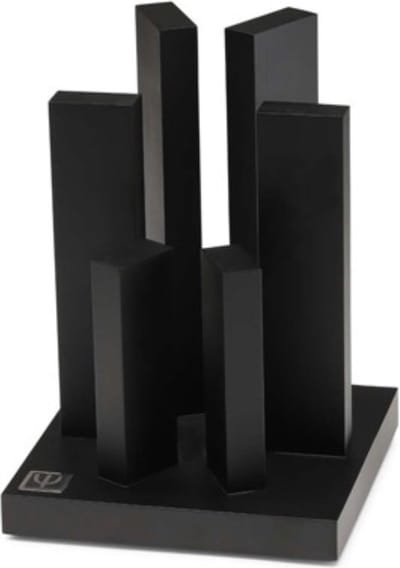 Yaxell Tower Messenblok – Magnetisch – Zwart Gelakt Beukenhout – Voor 6 Messen – Stijlvol Ontwerp