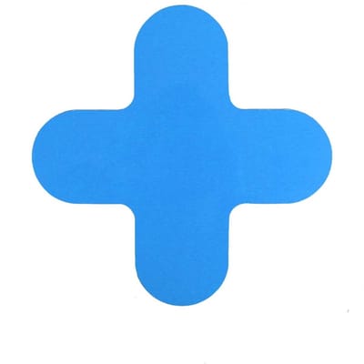 X-stuk - Blauw 290 x 290 mm Anti-slip-vloersticker