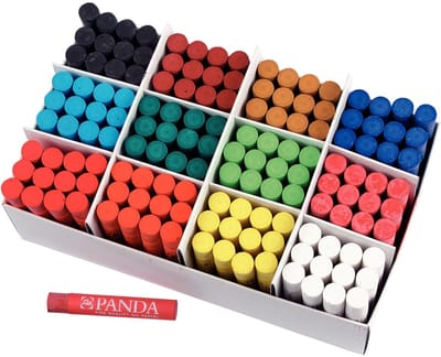 Panda oliepastels grootverpakking 144 stuks multicolor tekenplezier.