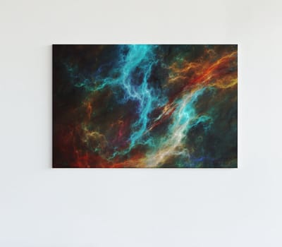 Canvas Schilderij - Abstract - Kleurrijke Wanddecoratie - 60x40x2 cm