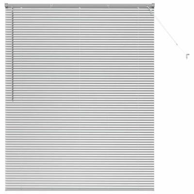 vidaXL - Venetiaanse - jaloezie - zilver - 175 - x - 140 - cm - 25 - mm - Aluminium