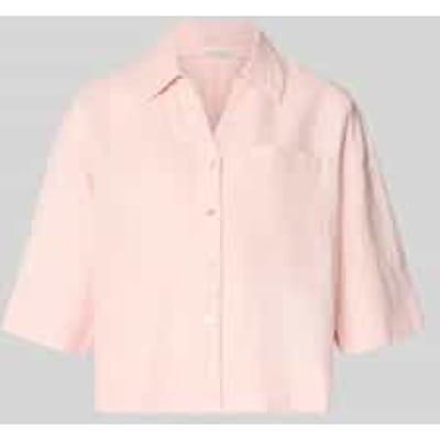 regular fit linnen blouse met borstzak model 'Flippa'