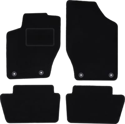 Zwarte veloursmatten voor: Peugeot 308 I hatchback, stationwagen, SW (2007-2013)