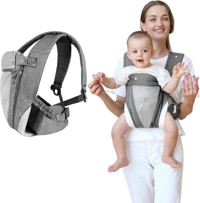 Multifunctionele ergonomische ademende babydrager voor baby's van 0 tot 36 maanden - eenvoudig te plaatsen en te verstellen
