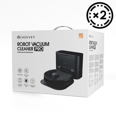 Heevey Luxe Robotstofzuiger met laadstation - 2 extra stofzuigerzakken