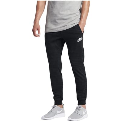 Nike Gebreide Casual Broek Met Letterlogo Heren Onderkleding Zwart 837013-010 S gray